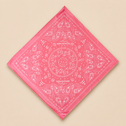 BANDANA TEXAS FARM - BN017 - ROSA