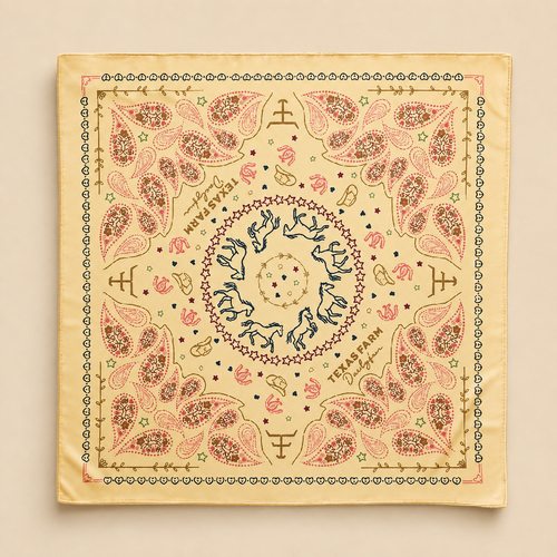 BANDANA TEXAS FARM - BN017 - AMARELO