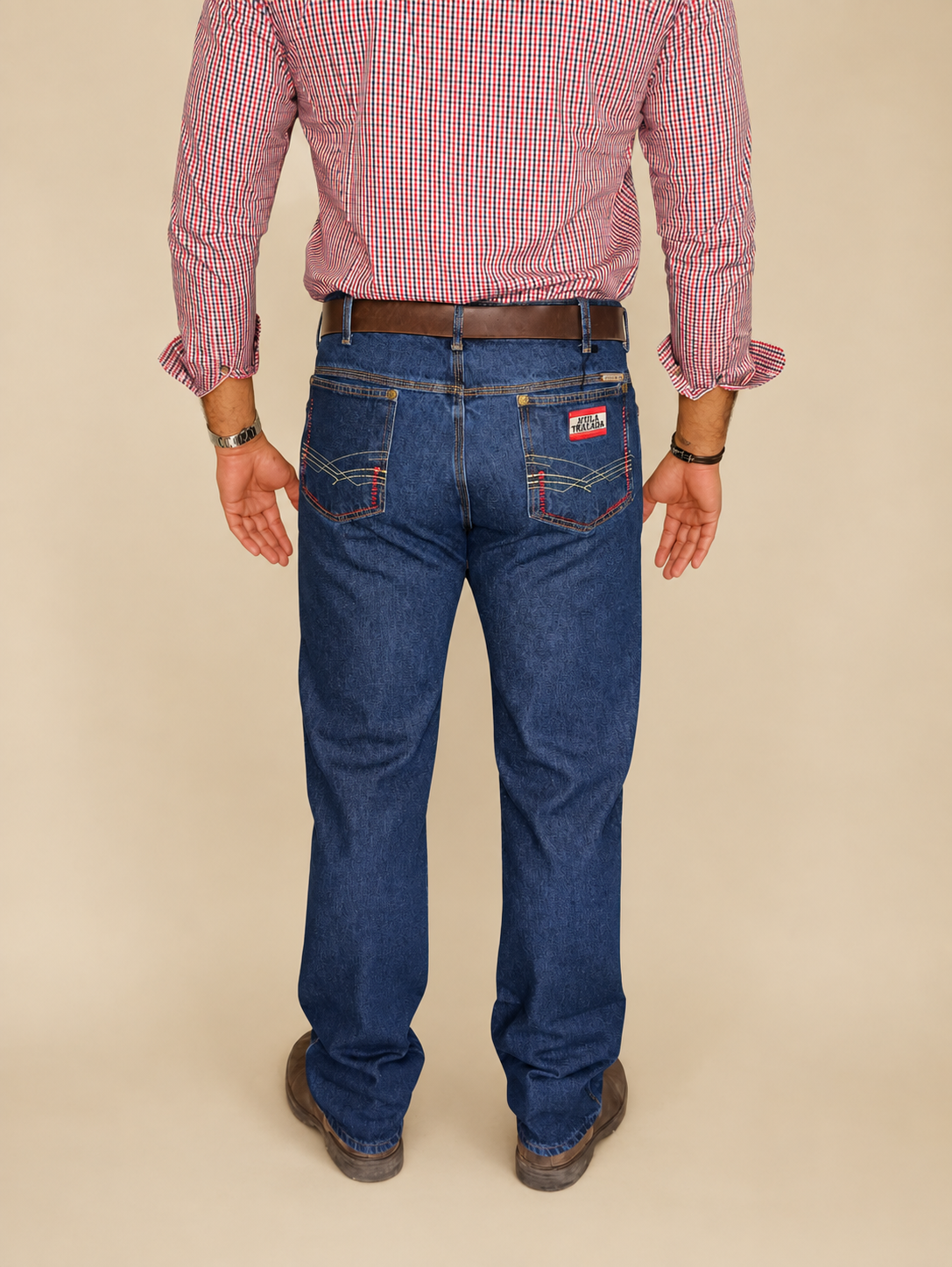 CALÇA JEANS - MASCULINA - MULA TRAIADA