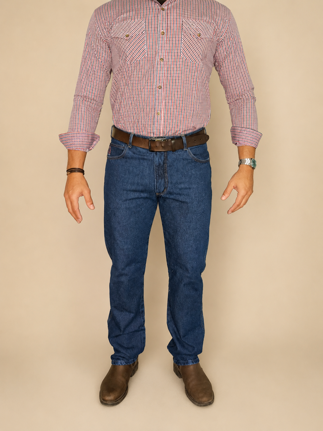CALÇA JEANS - MASCULINA - MULA TRAIADA