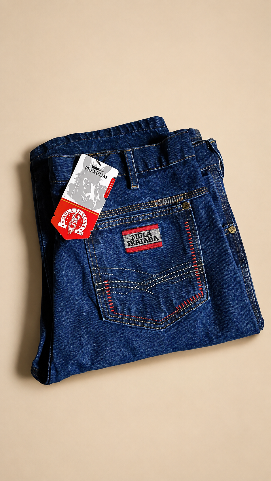 CALÇA JEANS - MASCULINA - MULA TRAIADA