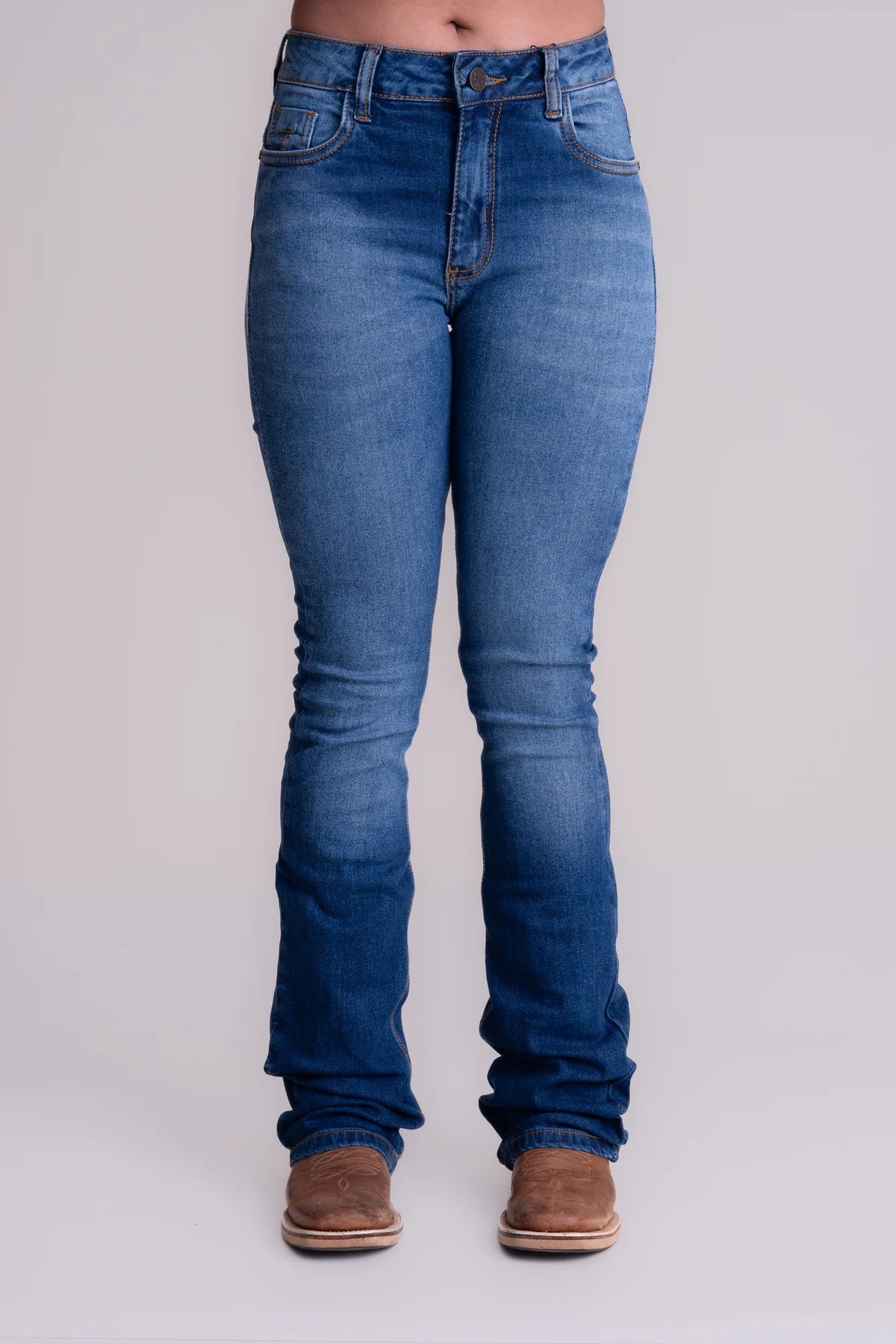 CALÇA JEANS FEMININA TEXAS FARM - DAILY BASIC - PDF051 - JEANS