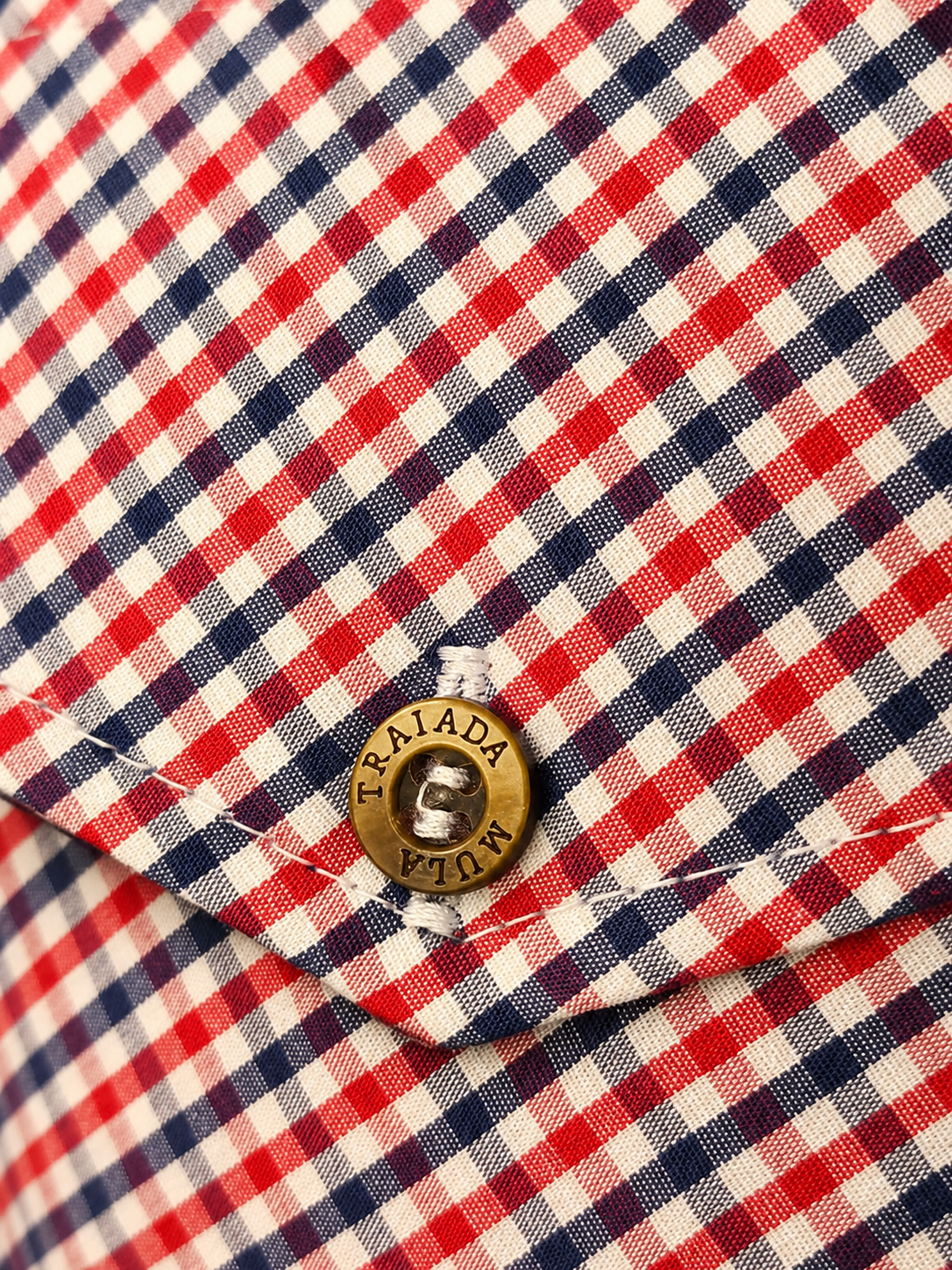 CAMISA - MASCULINA - MULA TRAIADA - ML XADREZ - AZUL/VERMELHO
