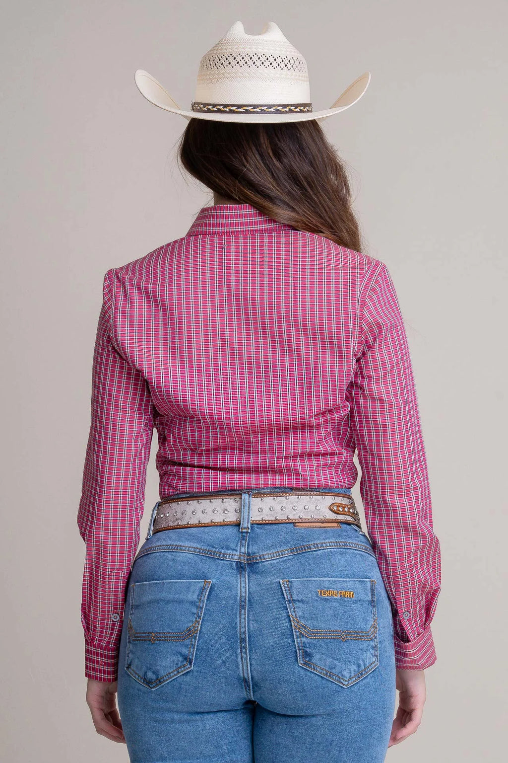 CAMISA FEMININA MANGA LONGA TEXAS FARM - CAF137 - XADREZ