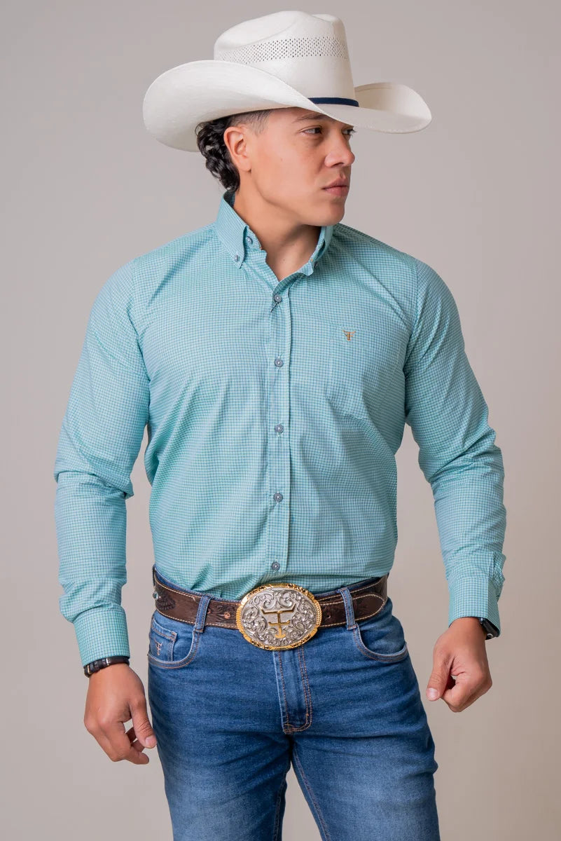 CAMISA MASCULINA MANGA LONGA TEXAS FARM - CAL663 - XADREZ