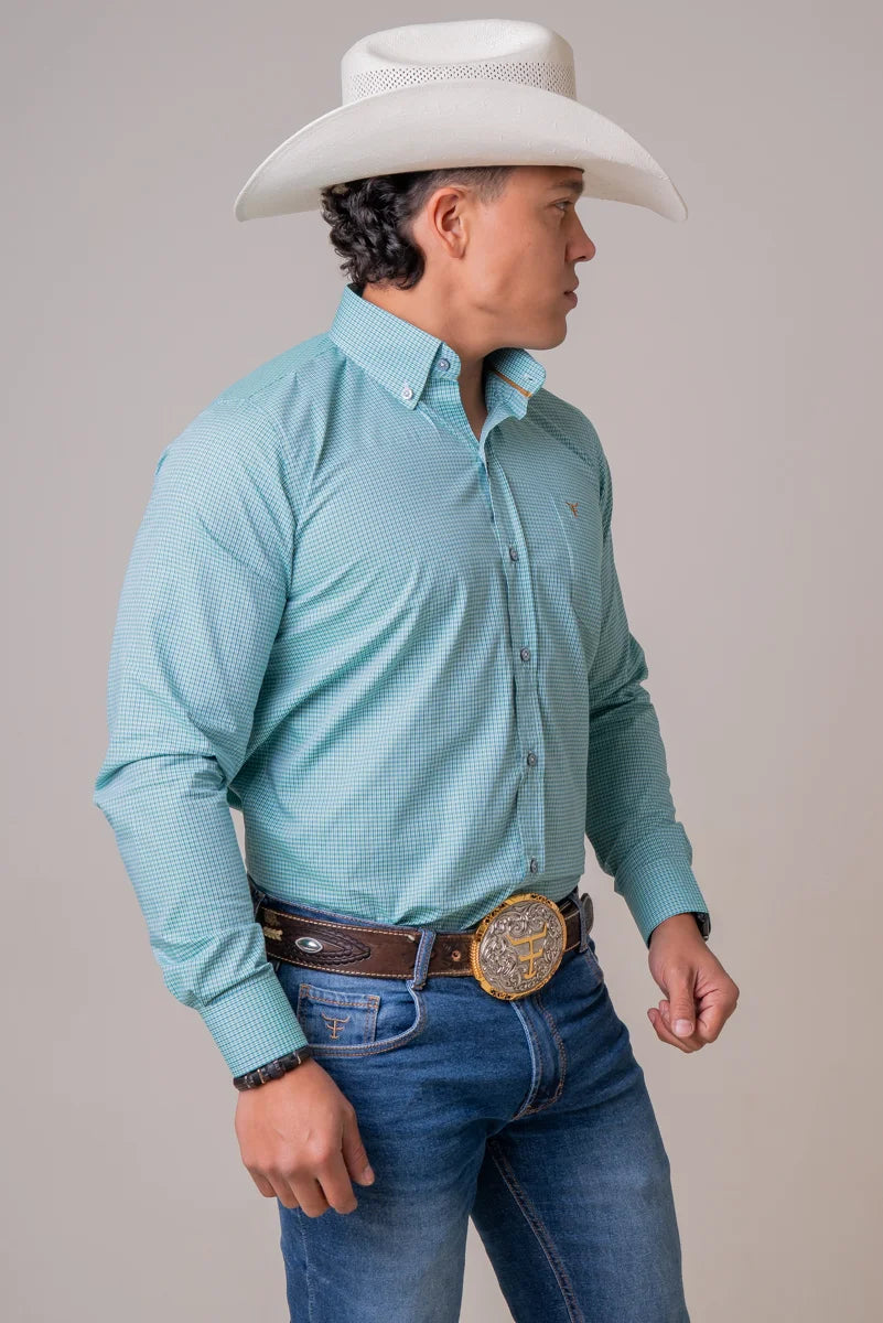 CAMISA MASCULINA MANGA LONGA TEXAS FARM - CAL663 - XADREZ