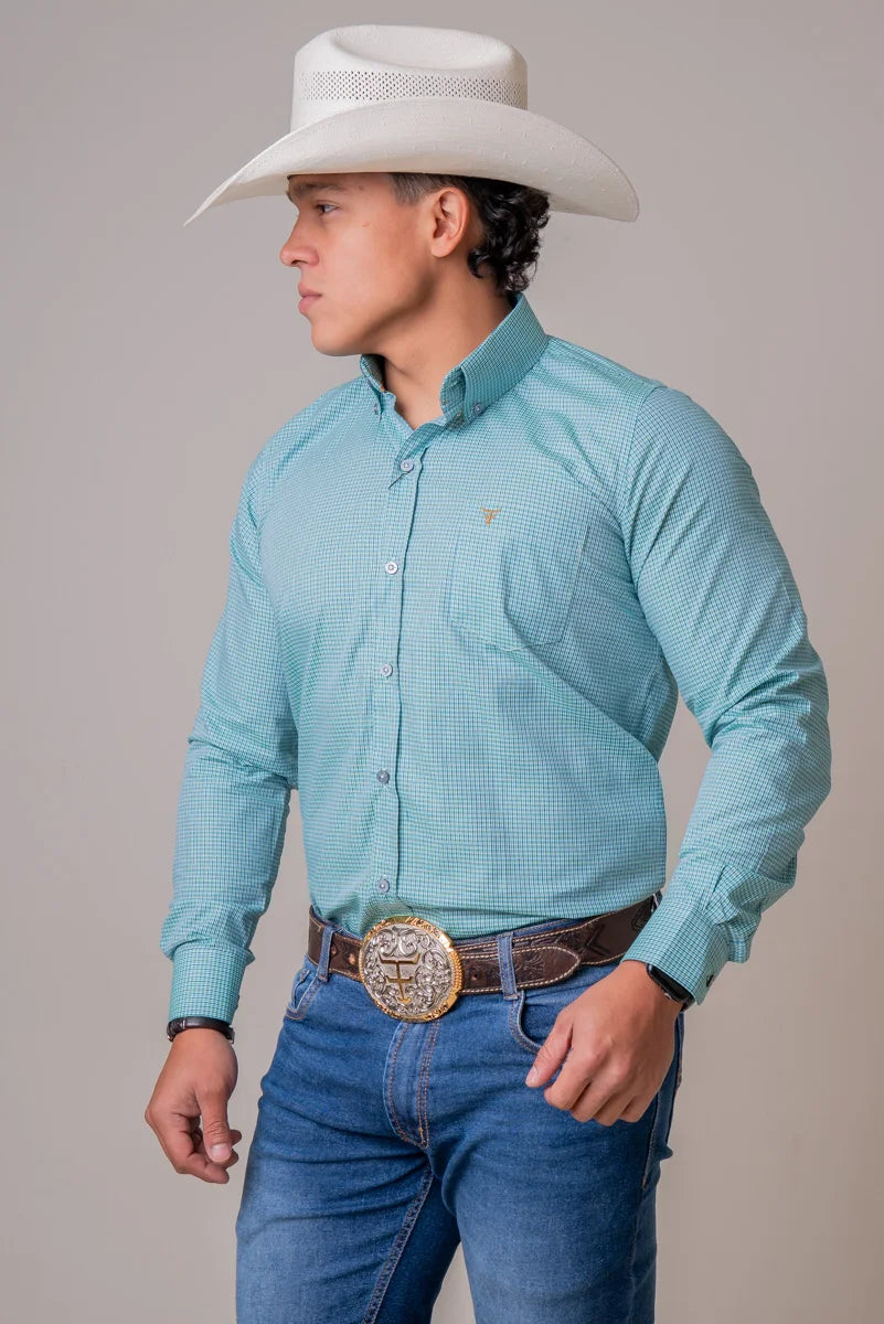 CAMISA MASCULINA MANGA LONGA TEXAS FARM - CAL663 - XADREZ