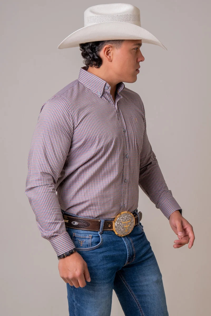 CAMISA MASCULINA MANGA LONGA TEXAS FARM - CAL673 - XADREZ