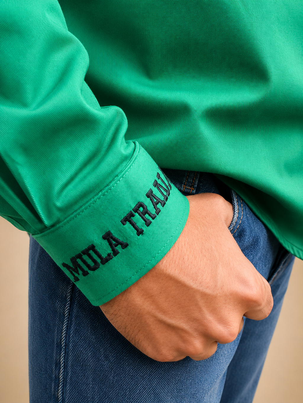 CAMISA MULA TRAIADA ML MASCULINA COMPETIÇÃO - MT203 VERDE