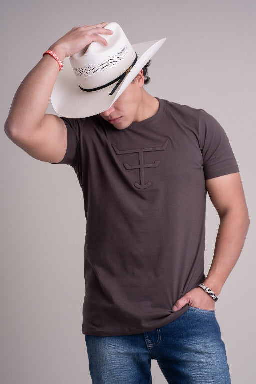 CAMISETA MASCULINA - TX LEDGE MARROM CAFE - CM442