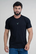 CAMISETA MASCULINA TEXAS FARM - CM615 - PRETO - VERDE MENTA
