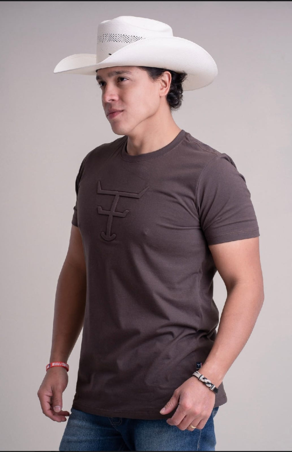 CAMISETA MASCULINA - TX LEDGE MARROM CAFE - CM442