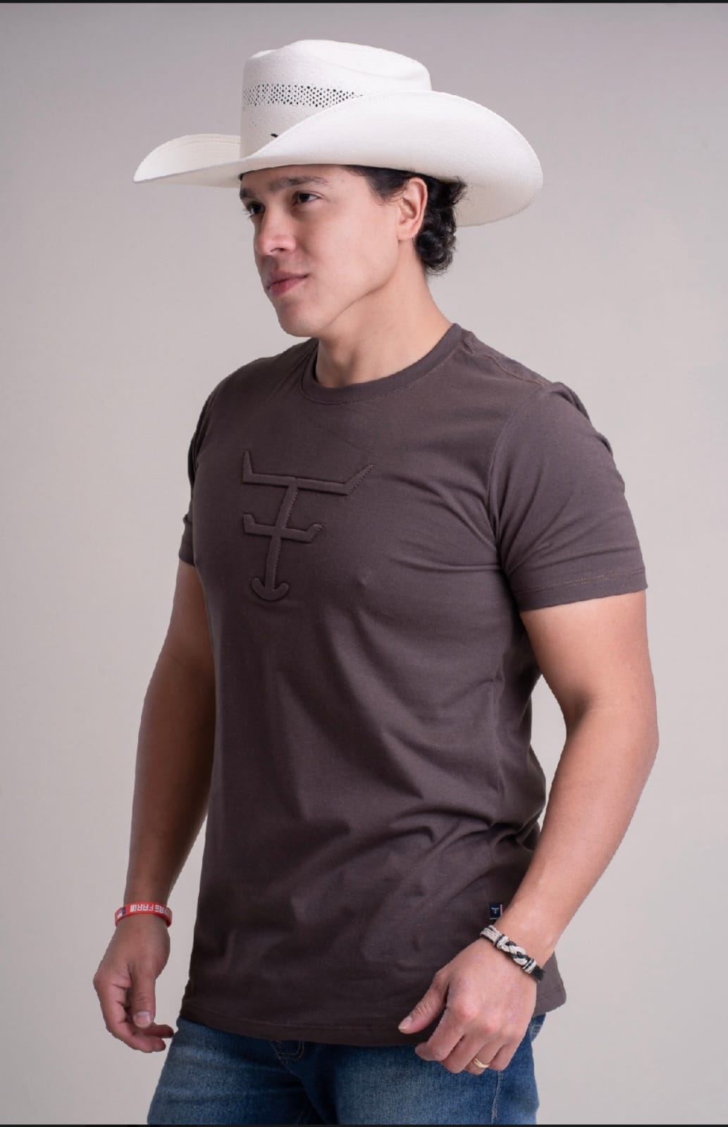 CAMISETA MASCULINA - TX LEDGE MARROM CAFE - CM442