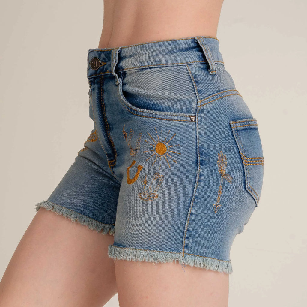 SHORTS JEANS FEMININO TEXAS FARM - WESTERN SHOW - SJF008 - EANS