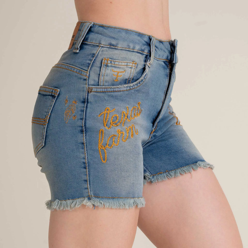 SHORTS JEANS FEMININO TEXAS FARM - WESTERN SHOW - SJF008 - EANS
