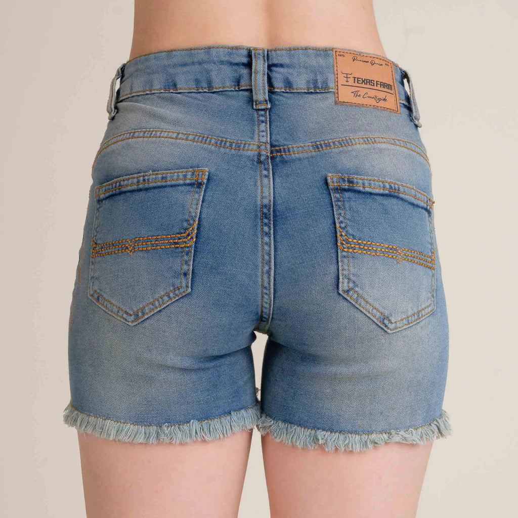SHORTS JEANS FEMININO TEXAS FARM - WESTERN SHOW - SJF008 - EANS