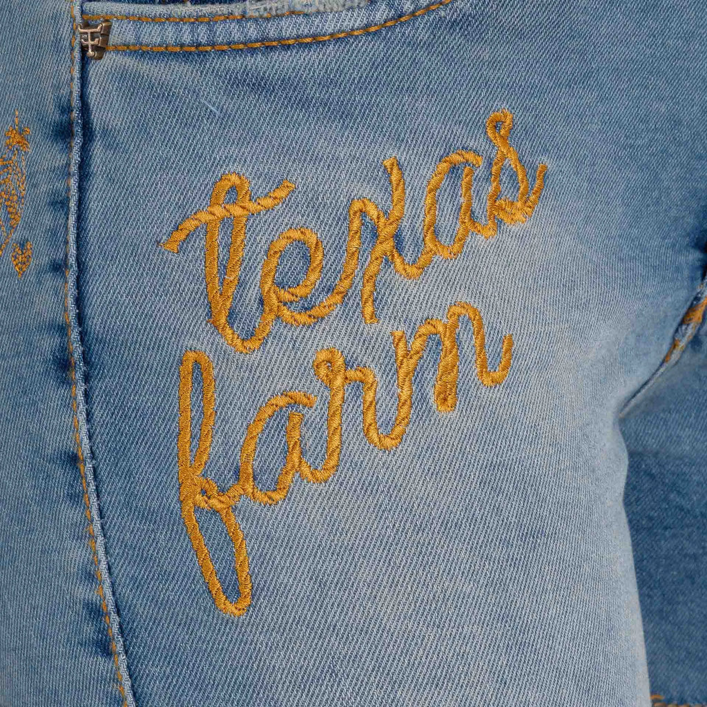 SHORTS JEANS FEMININO TEXAS FARM - WESTERN SHOW - SJF008 - EANS